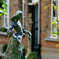 Statue of Symforosa next to St Margaret’s Church in the beguinage of Lier, Belgium